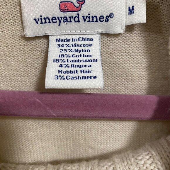 Vineyard Vines Cowl Neck Cream Tunic Size M - Picture 5 of 8